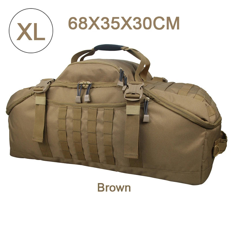 LQARMY 30L 50L 80L Outdoor Mountaineering Bag Molle Tactical Backpack Large Duffel Bag Hiking Camping Travel Bags