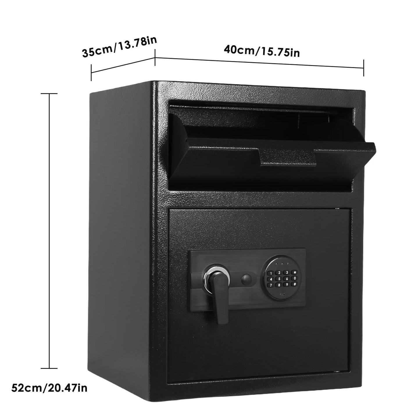 Fireproof Waterproof Safe Box for Office Document  Lock Box Heavy Duty Steel Home Safety Box Personal Combination Safe for home