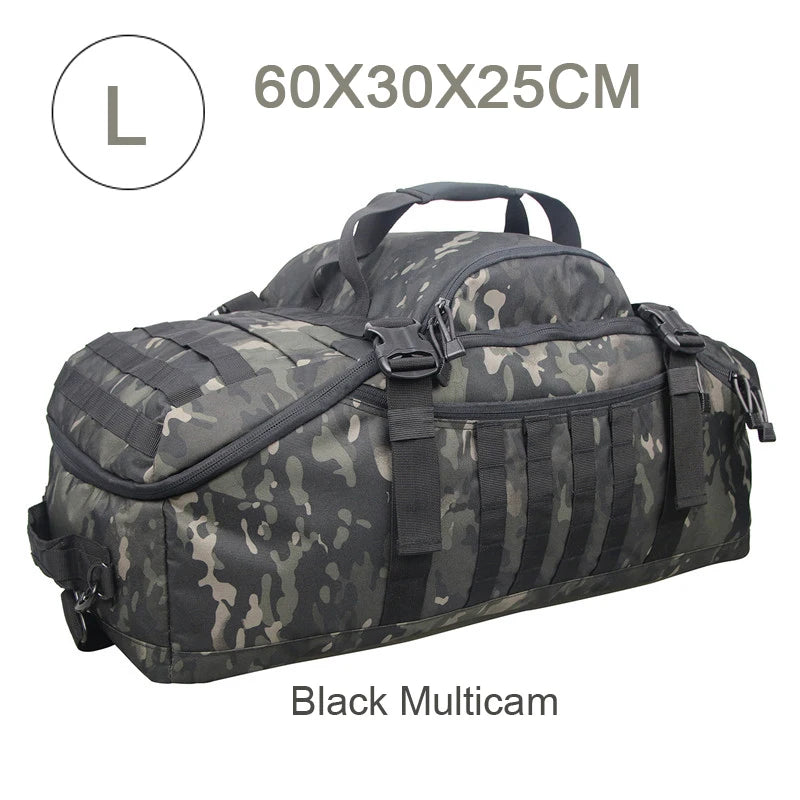 LQARMY 30L 50L 80L Outdoor Mountaineering Bag Molle Tactical Backpack Large Duffel Bag Hiking Camping Travel Bags