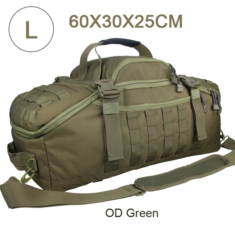 LQARMY 30L 50L 80L Outdoor Mountaineering Bag Molle Tactical Backpack Large Duffel Bag Hiking Camping Travel Bags