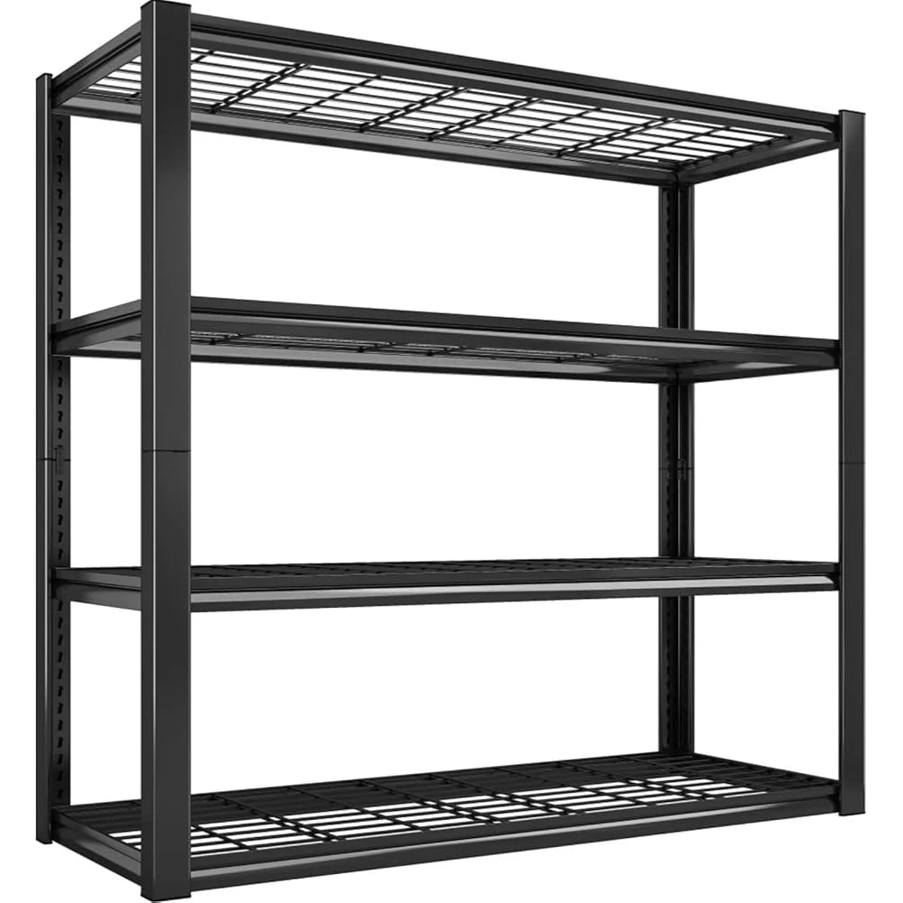 Heavy Duty Garage Shelving 2240LBS Load Capacity 4 Tier Adjustable Metal Storage Rack Basement Pantry Organization