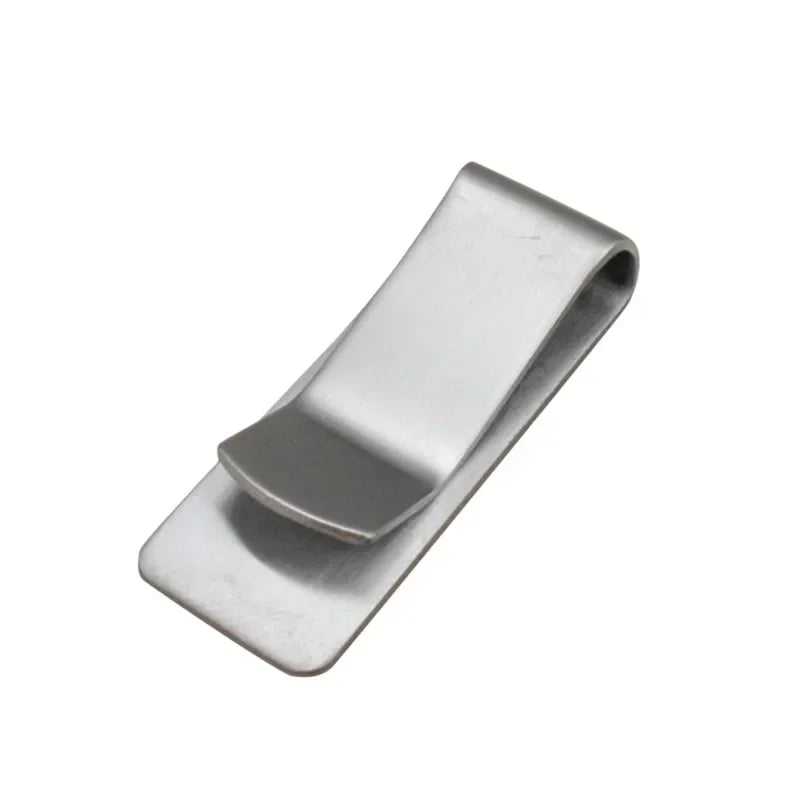 Stainless Steel Slim Pocket Men Design Money Clip Wallet Cash ID Credit Card Business Dollar Holder Metal Bill Clamp