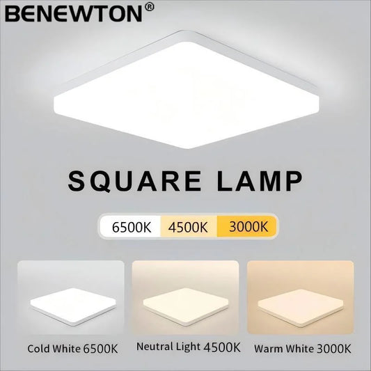 LED Ceiling Lights Square Neutral Light 16W 34W Interior Home Decor Simple Ceiling Lighting Bathroom Bedroom Kitchen Living Room