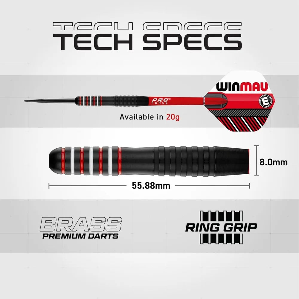 Darts - Masters Pro Premium Bristle Dartboard Set - Includes Dart Board, Darts, Flights, Shafts and Oche Strip - Professional S